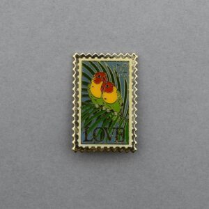 1991 Love Birds Enamel Pin